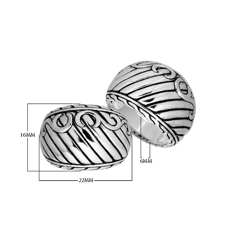 Sterling Silver Simple Design Plain Band Ring With Polished Finish For Wholesale Buyers.