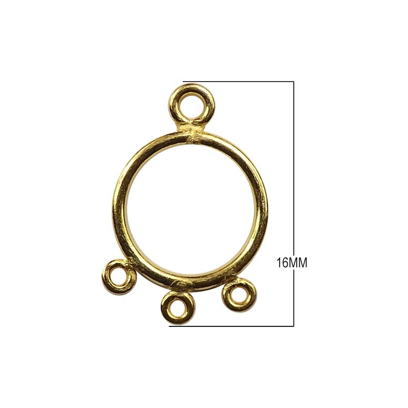 Bulk 18K Gold Overlay Over Copper chandelier earring findings in various geometric shapes for professional jewelry manufacturing.