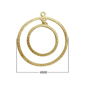 Bulk 18K Gold Overlay Over copper jewelry findings featuring circular multi-loop frames and modern arch chandelier components for professional manufacturing.
