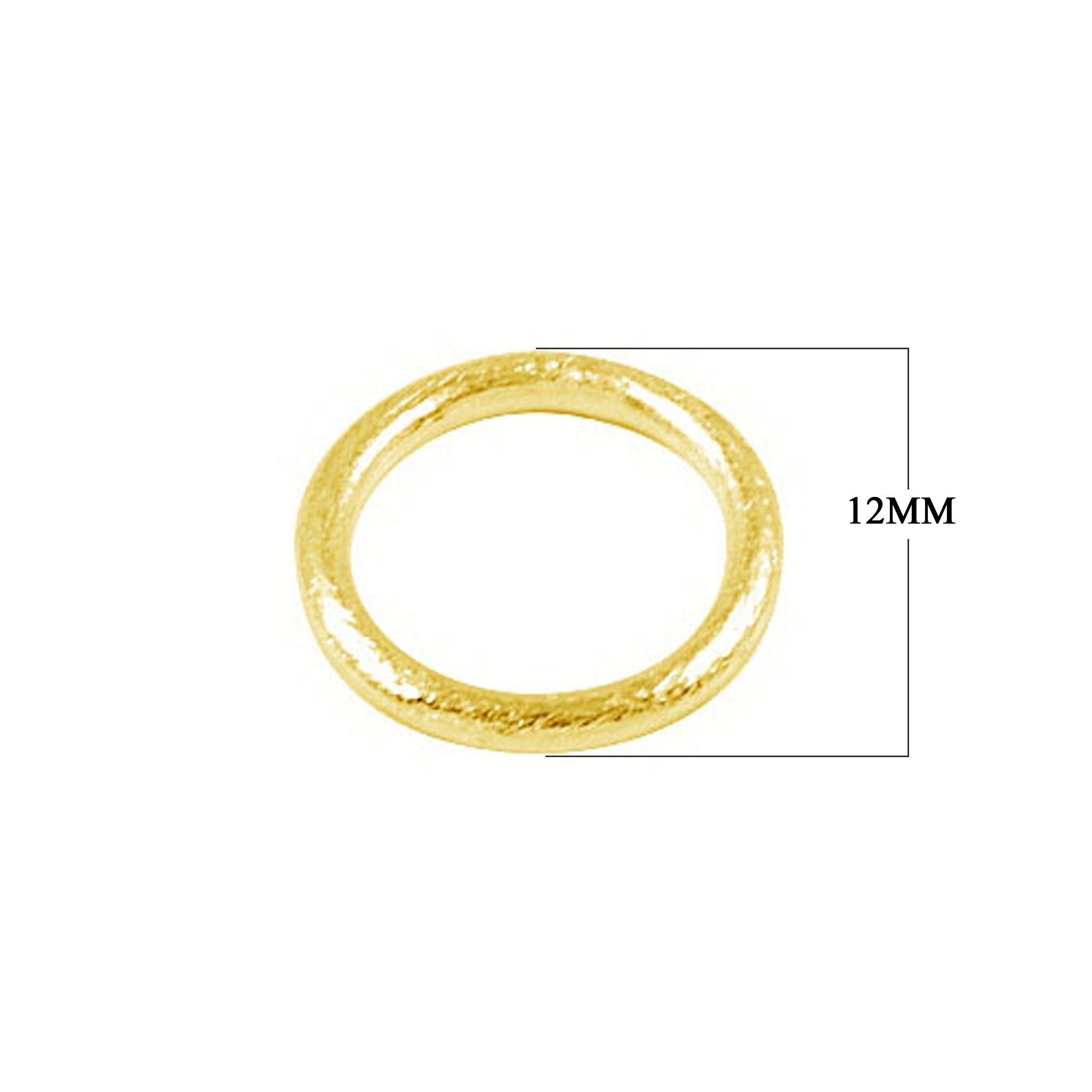 Minimalist hammered band ring with 18K Gold Overlay Over Copper, handcrafted in India