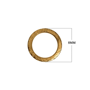 Textured ring finding with 18K Gold Overlay Over Copper, handcrafted in India