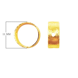 Wide band ring finding with 18K Gold Overlay Over Copper, handcrafted in India