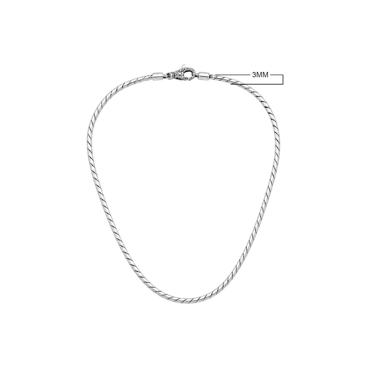 Sterling Silver Bali Hand Crafted Thick Rope Link Chain Necklace Hook Clasp