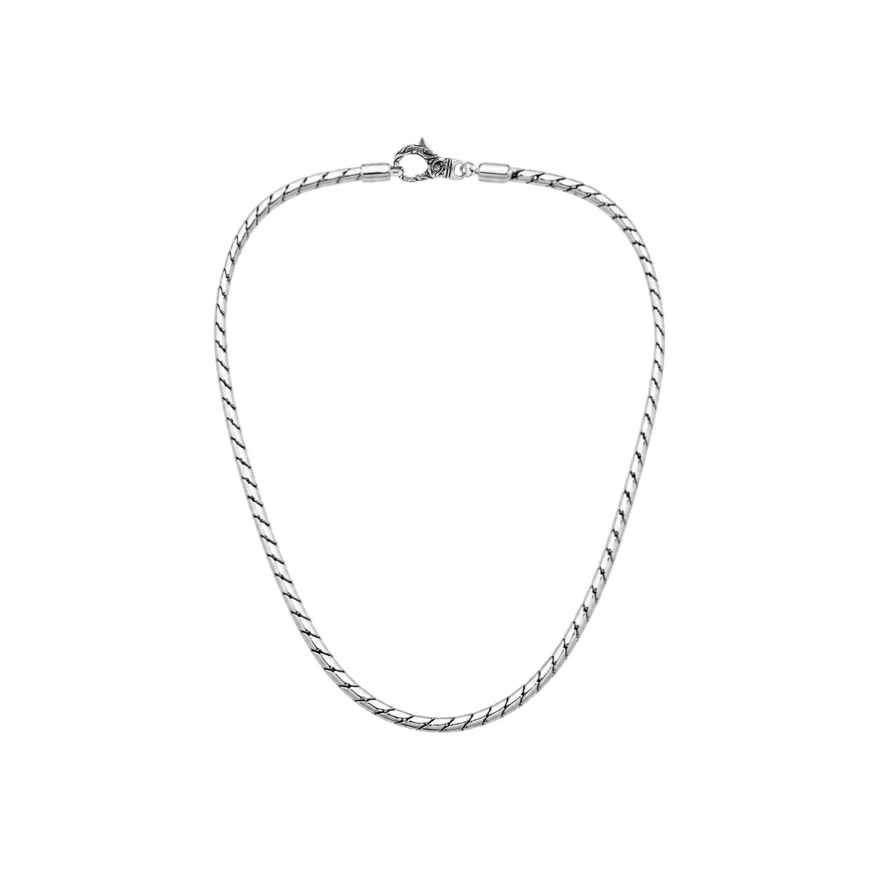 Sterling Silver Bali Hand Crafted Heavy Rope Link Chain Necklace Hook Clasp