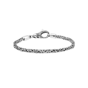 Sterling silver 3.5mm wheat chain bracelet – handcrafted wholesale Bali  jewelry
