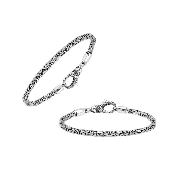 AB-1000-S-3.5MM-9" Sterling Silver Bracelet With Lobster Jewelry Bali Designs Inc 