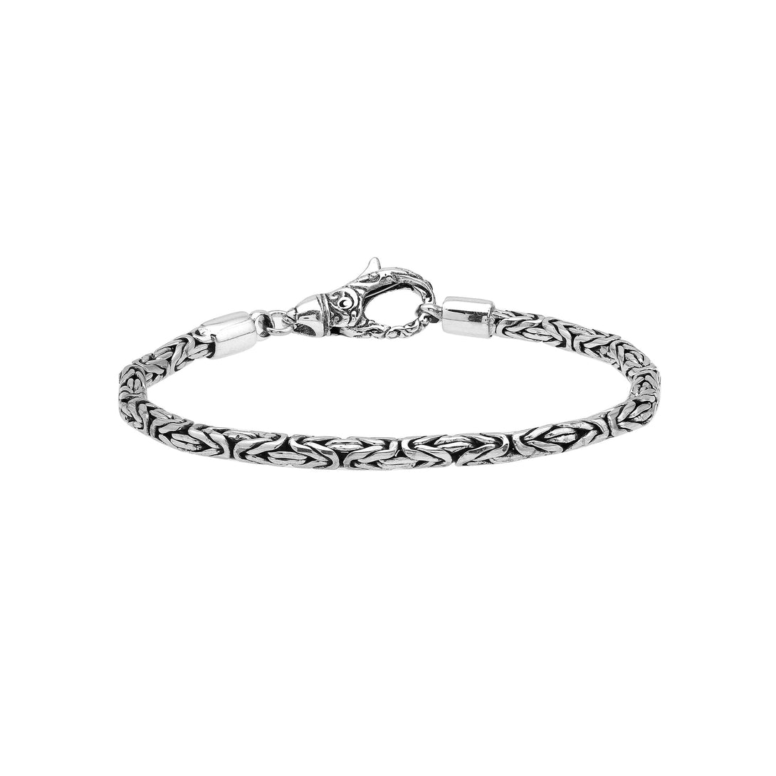 AB-1000-S-3MM-9" Sterling Silver Bracelet With Lobster Jewelry Bali Designs Inc 