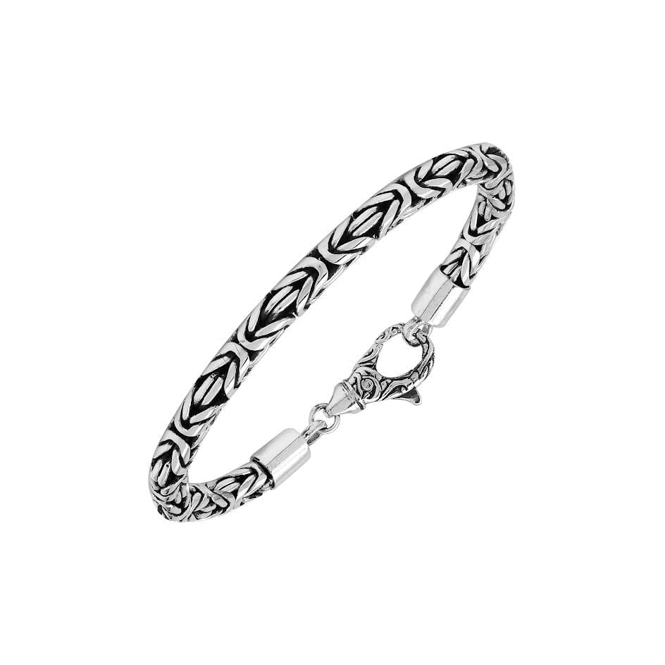 Sterling silver 5mm wheat chain bracelet – handcrafted Bali jewelry