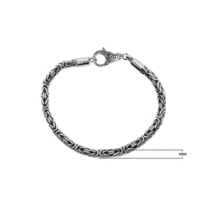 AB-1000-S-8MM-8" Sterling Silver Bracelet With Lobster Jewelry Bali Designs Inc 