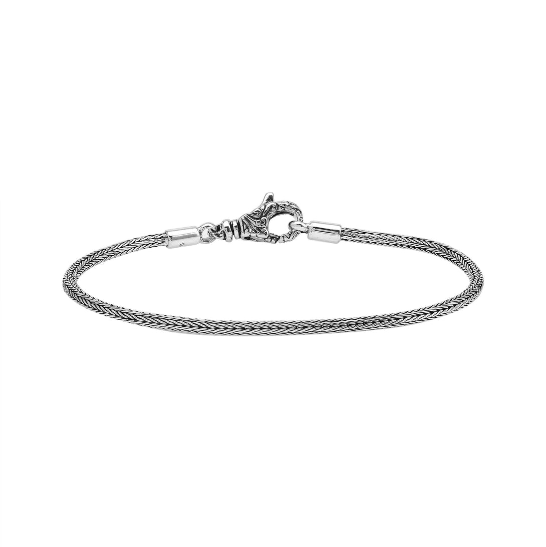 AB-1001-S-2MM-7 Sterling Silver Bracelet With Lobster Jewelry Bali Designs Inc 