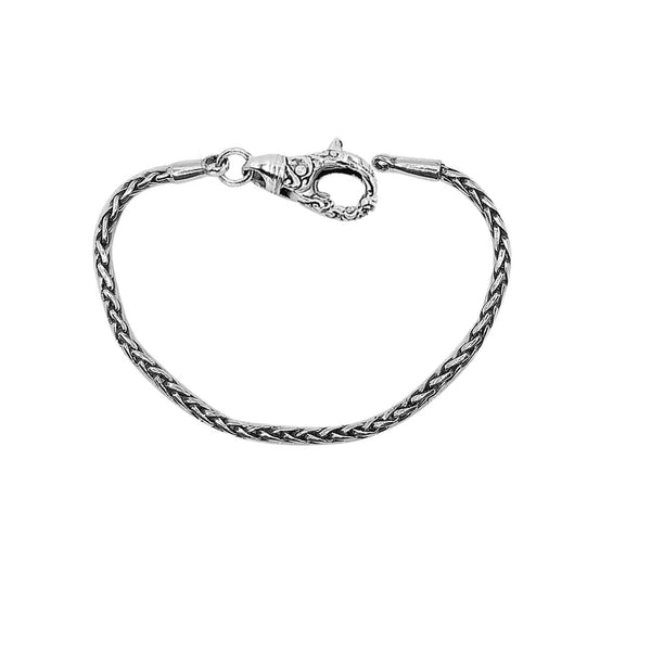 AB-1002-S-2.5MM-7 Sterling Silver Bracelet With Lobster Jewelry Bali Designs Inc 