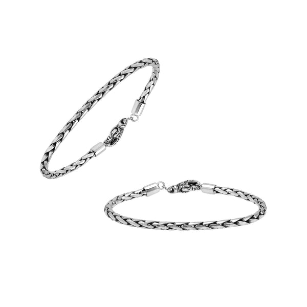 AB-1002-S-3MM-7" Sterling Silver Bracelet With Lobster Jewelry Bali Designs Inc 
