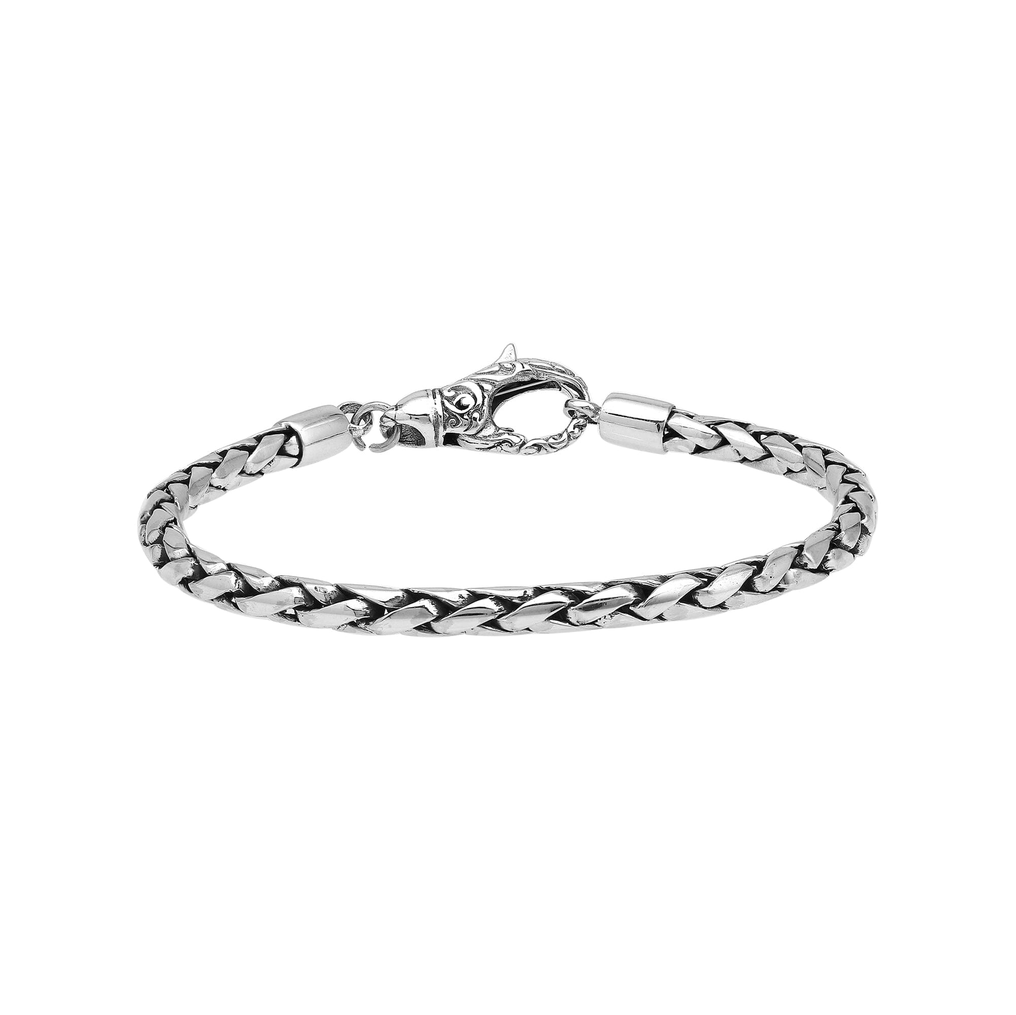 AB-1002-S-4MM-7 Sterling Silver Bracelet With Lobster Jewelry Bali Designs Inc 