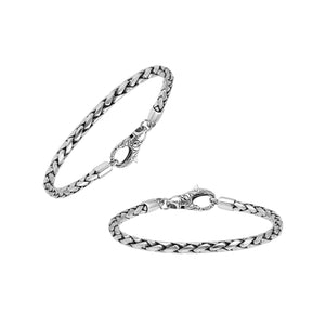 AB-1002-S-4MM-7 Sterling Silver Bracelet With Lobster Jewelry Bali Designs Inc 