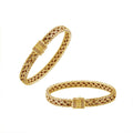 Sterling Silver 18K Gold Plated Bracelet With Push Clasp Wholesale