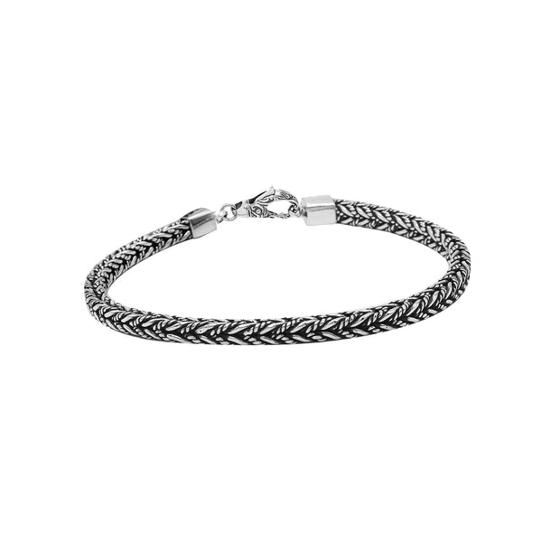 AB-6310-S-4MM-7" Sterling Silver Bracelet With Lobster Jewelry Bali Designs Inc 