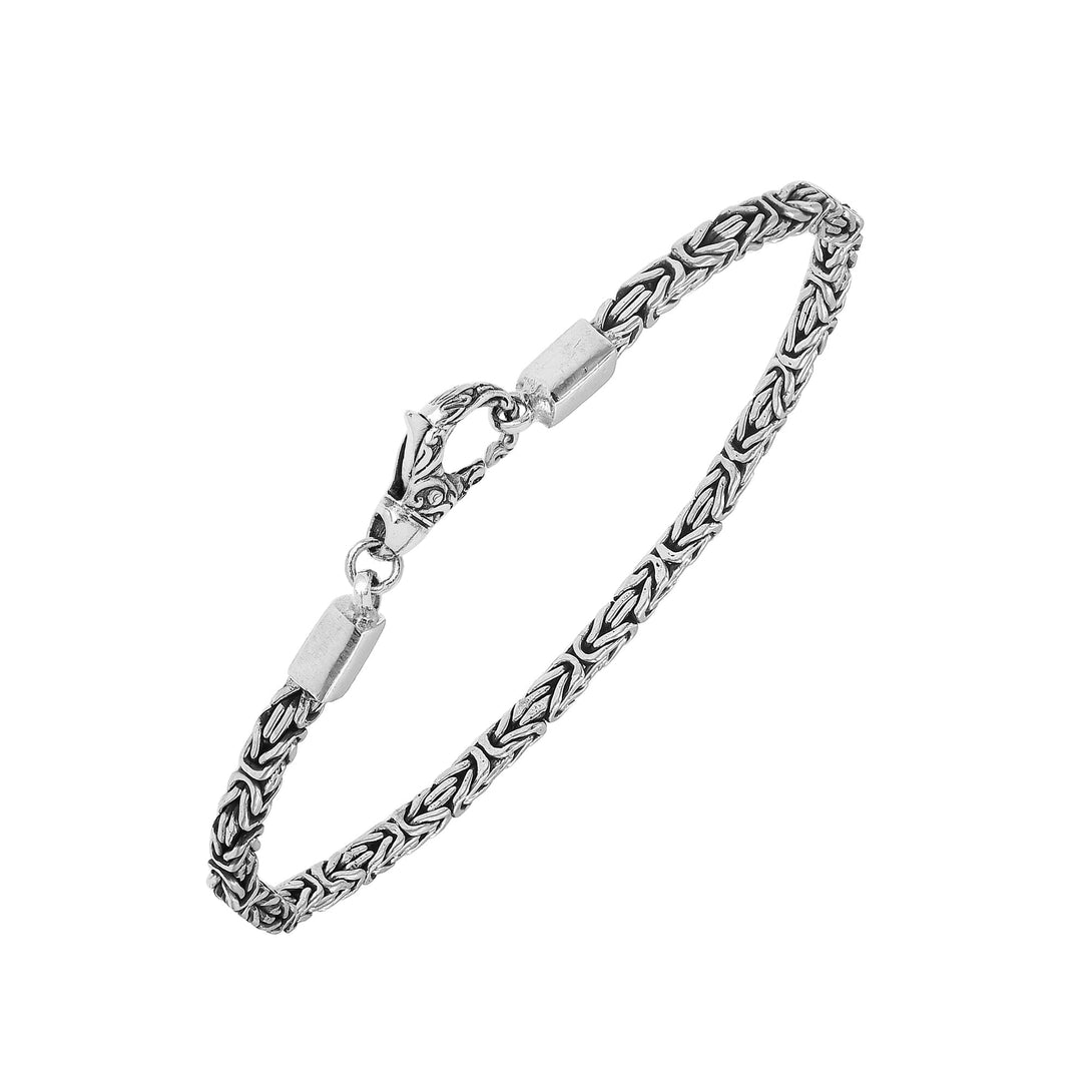 AB-6320-S-2.5MM-7.5" Sterling Silver Bracelet With Lobster Jewelry Bali Designs Inc 