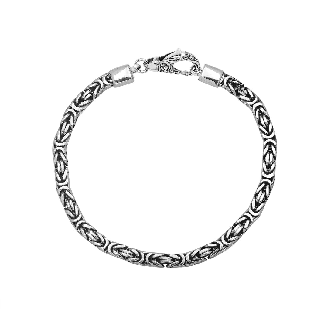 AB-6320-S-4MM-7" Sterling Silver Bracelet With Lobster Jewelry Bali Designs Inc 