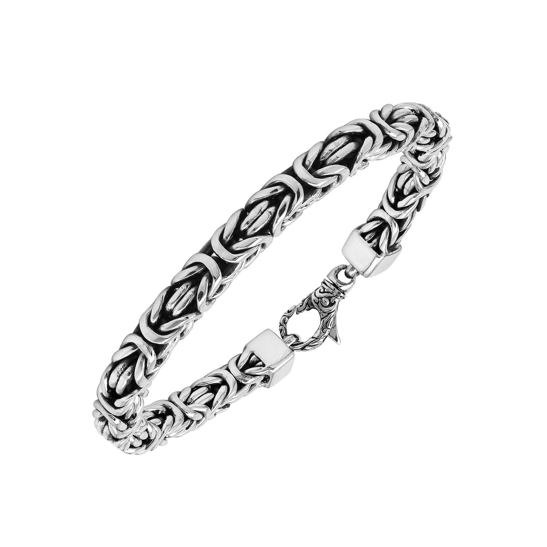 AB-6320-S-7MM-9.5" Sterling Silver Bracelet With Lobster Jewelry Bali Designs Inc 