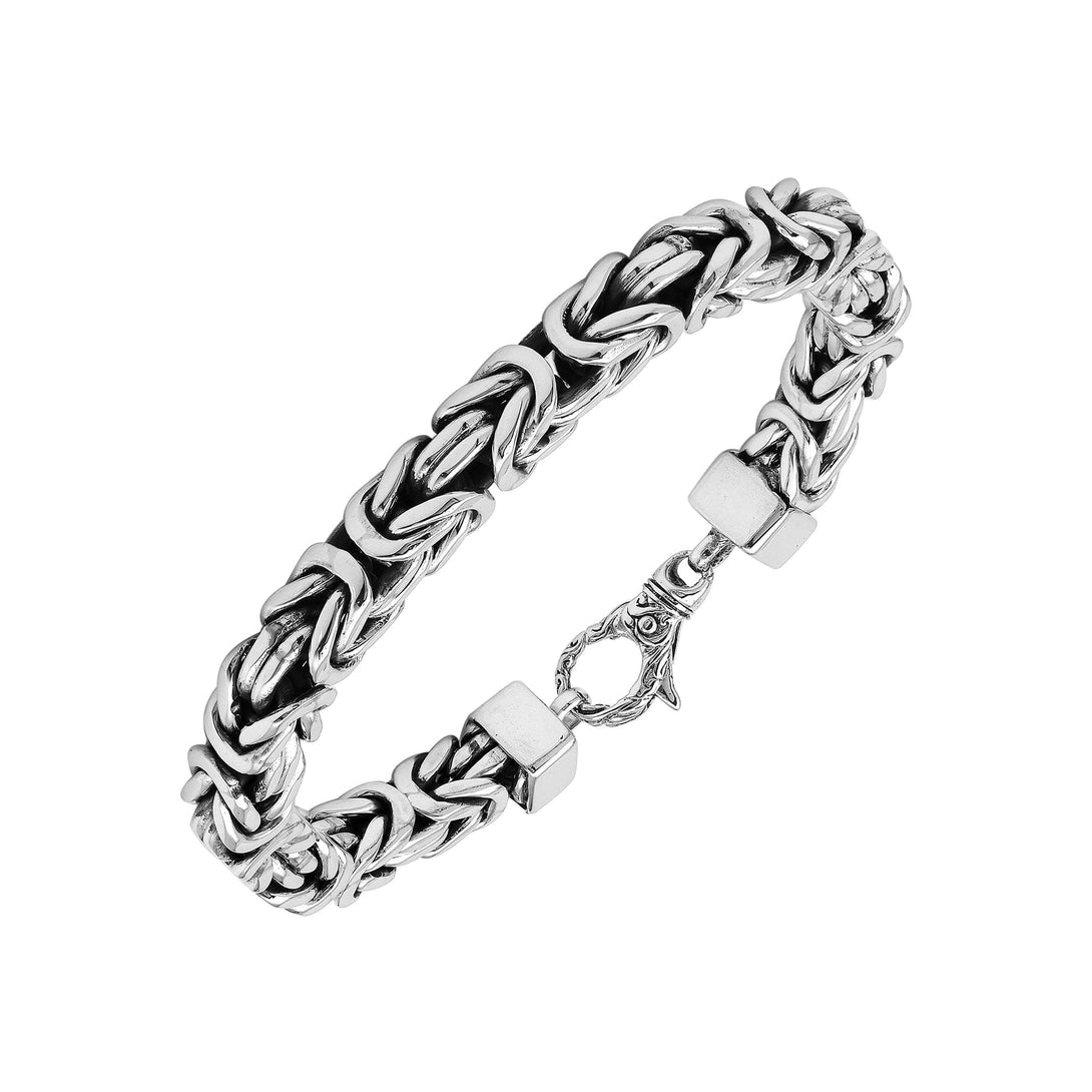 AB-6320-S-8MM-8" Sterling Silver Bracelet With Lobster Jewelry Bali Designs Inc 