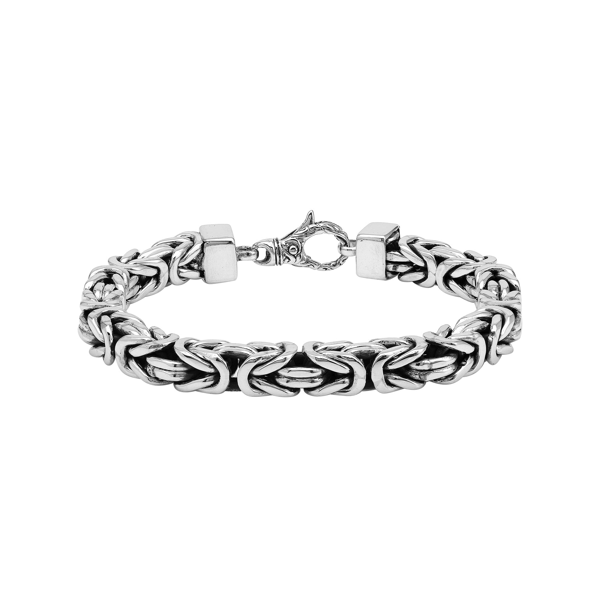 AB-6320-S-8MM-8" Sterling Silver Bracelet With Lobster Jewelry Bali Designs Inc 