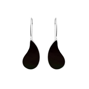 Sterling Silver drop earrings with Black Shell for wholesale collection