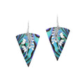 Sterling silver Abalone Shell dangle earrings handcrafted in Bali