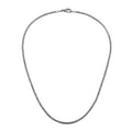 Sterling silver 2.5mm Balinese chain necklace with handwoven design and hook clasp