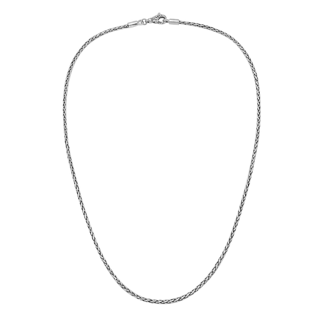 AN-1002-S-2.5MM-16" Bali Hand Crafted Sterling Silver Chain With Lobster Jewelry Bali Designs Inc 