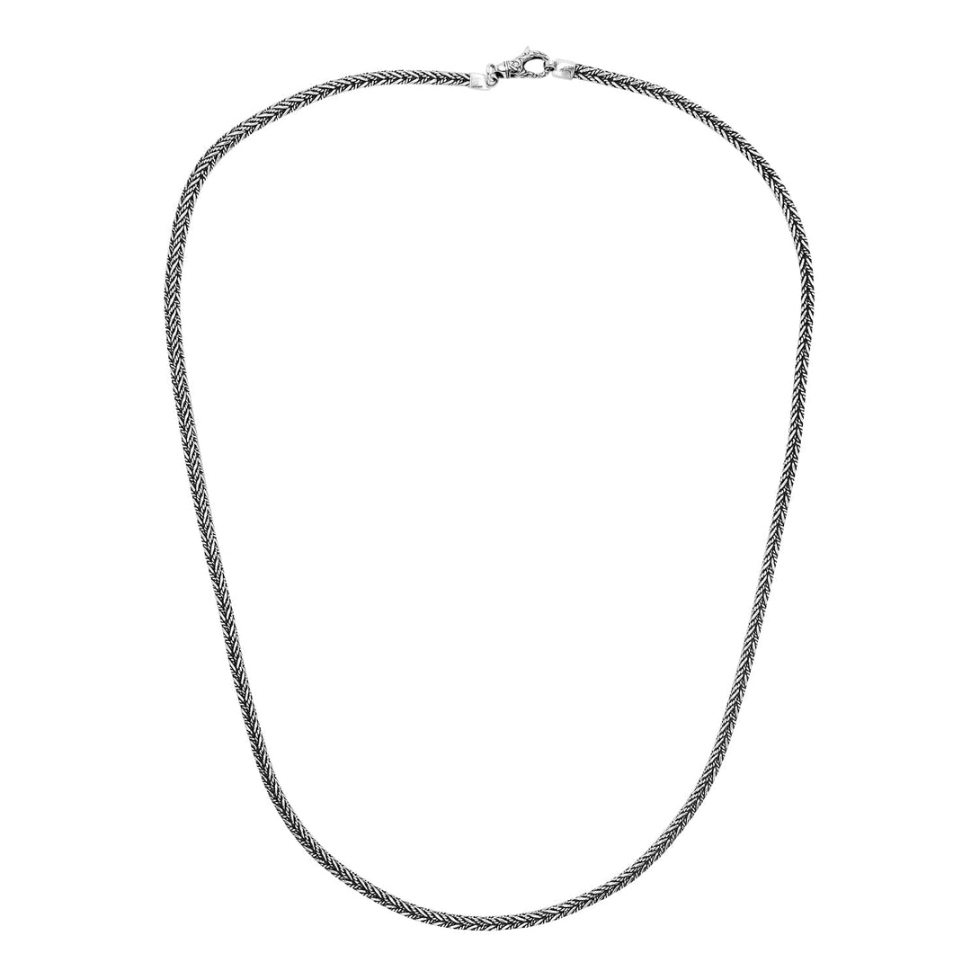 AN-6310-S-4MM-16" Bali Hand Crafted Sterling Silver Chain With Lobster Jewelry Bali Designs Inc 