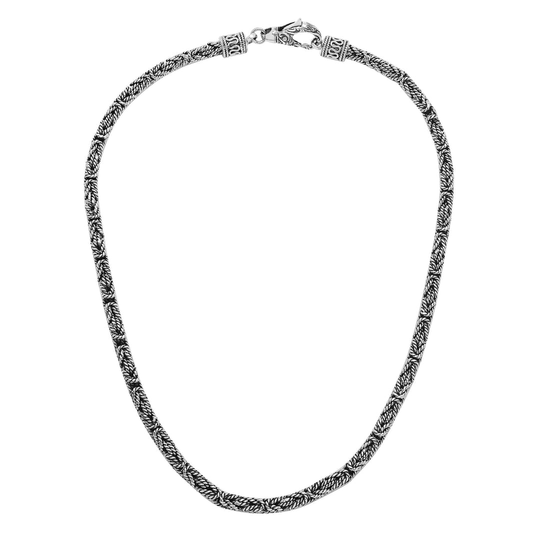 AN-6319-S-4MM-18" Bali Hand Crafted Sterling Silver Chain With Lobster Jewelry Bali Designs Inc 