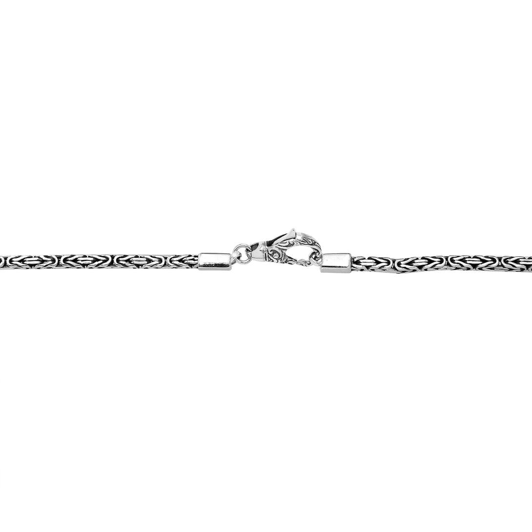 AN-6320-S-2.5MM-16" Bali Hand Crafted Sterling Silver Chain With Lobster Jewelry Bali Designs Inc 