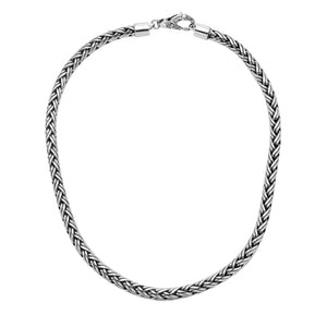 Wholesale 6MM Sterling Silver chain with lobster clasp, handcrafted in Bali.