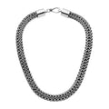 Sterling Silver 15MM Bali Woven Chain Necklace with Hook Lock wholesale jewelry