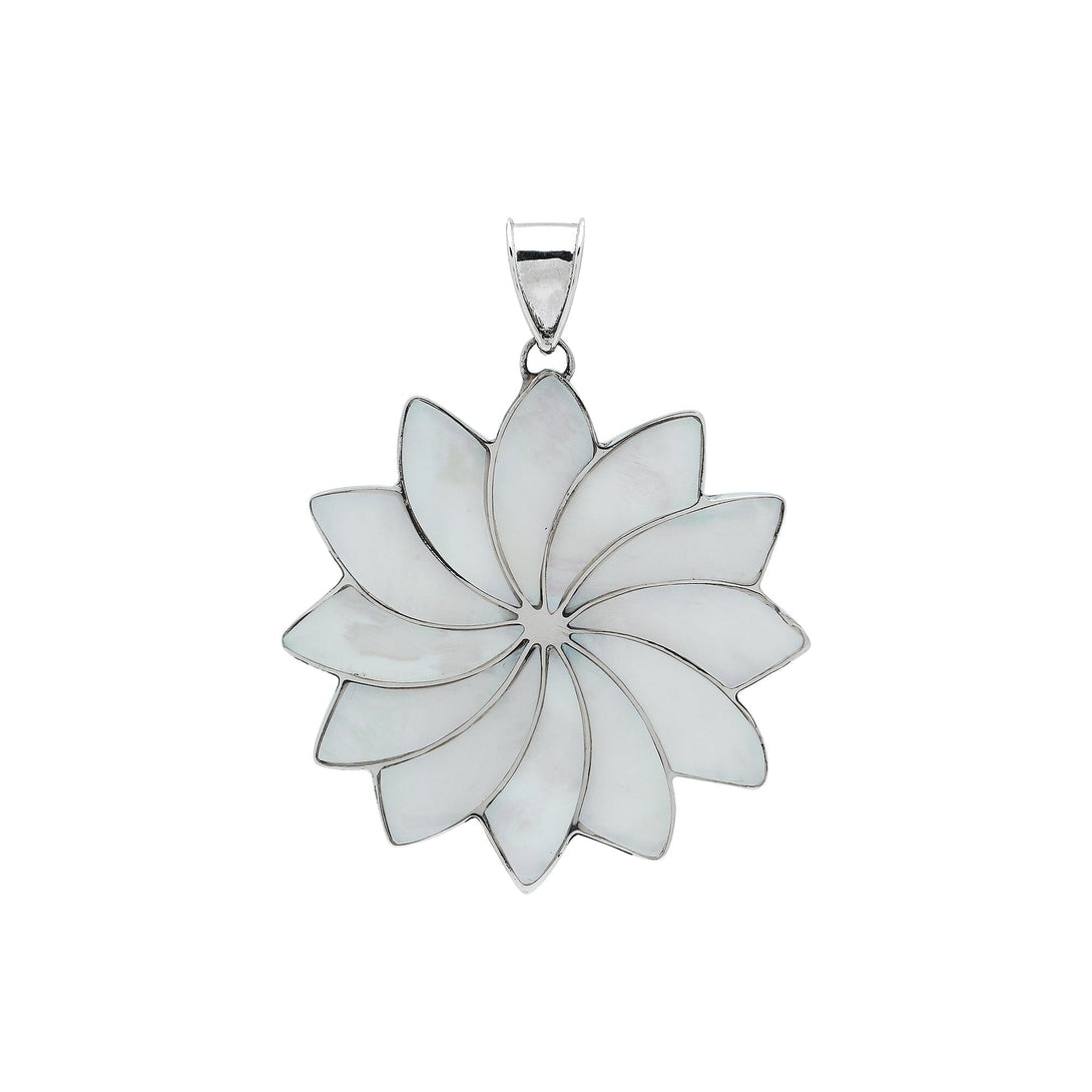 AP-1157-MOP Sterling Silver Pendant with Mother Of pearl Jewelry Bali Designs Inc 