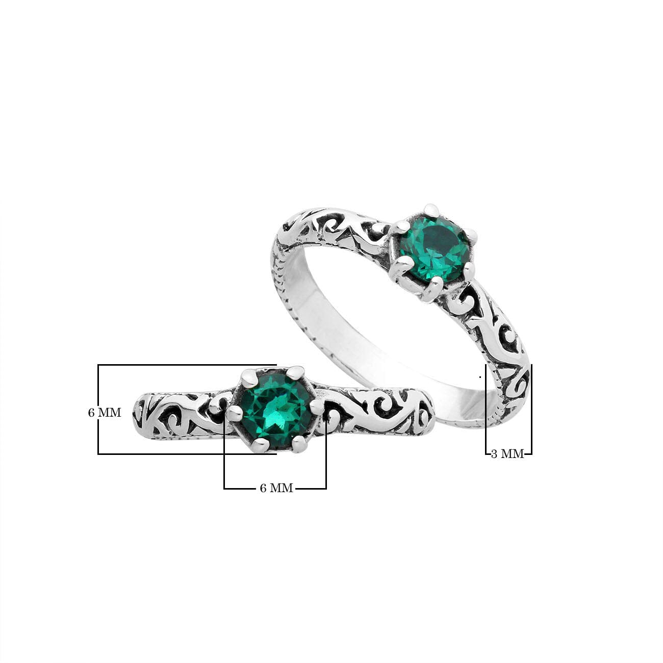 Bulk sterling silver filigree rings with round Green Quartz, handcrafted Balinese design, 925 silver wholesale jewelry supply.