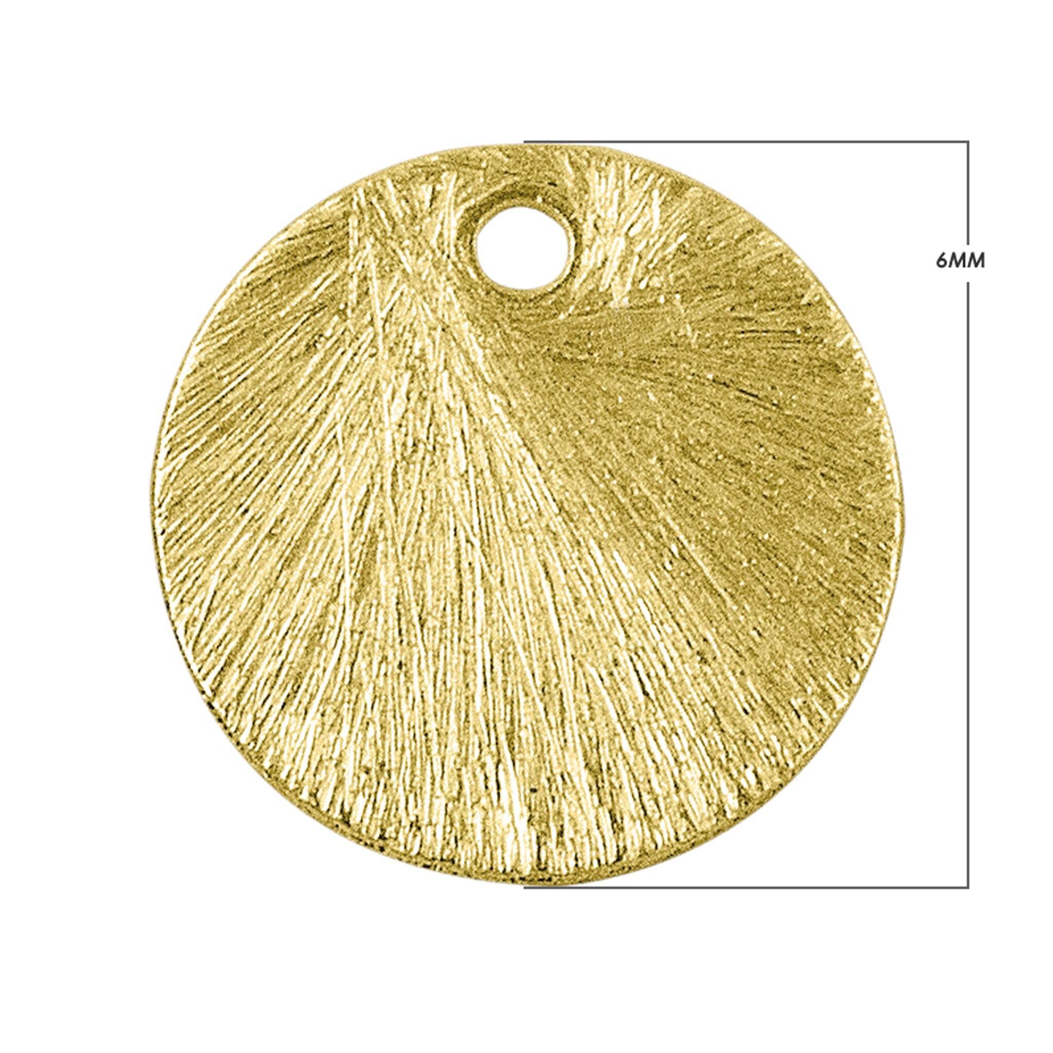 Textured chip bead with 18K gold overlay over copper handcrafted in India for wholesale jewelry making