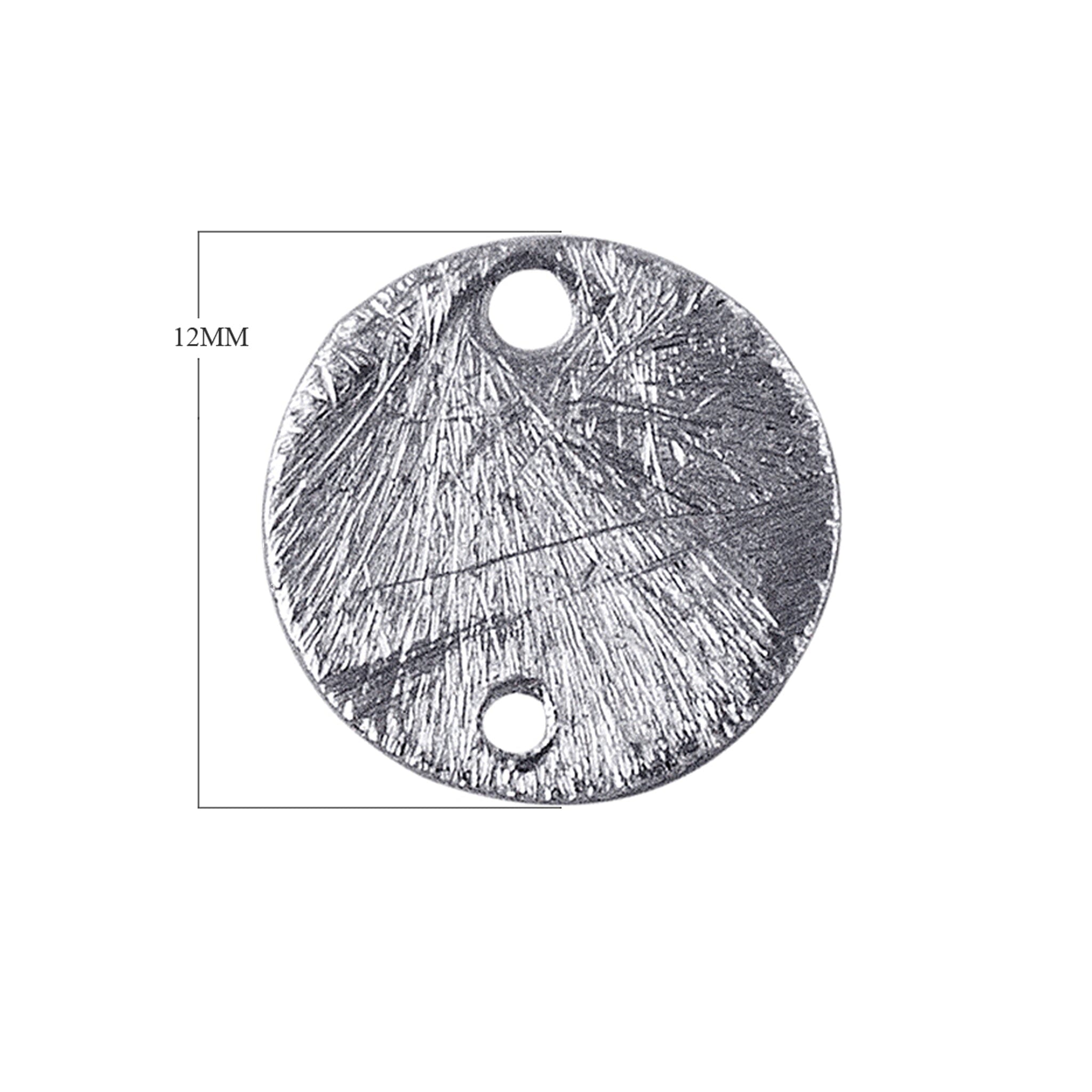 BSF-215 Silver Overlay Round Shape Chip Bead Beads Bali Designs Inc 12MM 