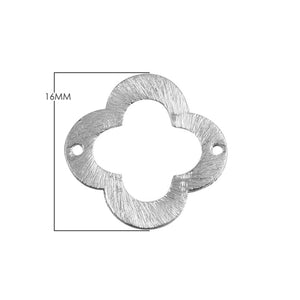 BSF-251 Silver Overlay Flower Shape Chip Bead Beads Bali Designs Inc 16MM 