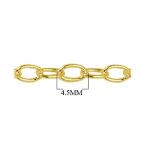 CHG-104 18K Gold Overlay Beading & Extender Chain Beads Bali Designs Inc 4.5MM 