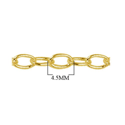 CHG-104 18K Gold Overlay Beading & Extender Chain Beads Bali Designs Inc 4.5MM 