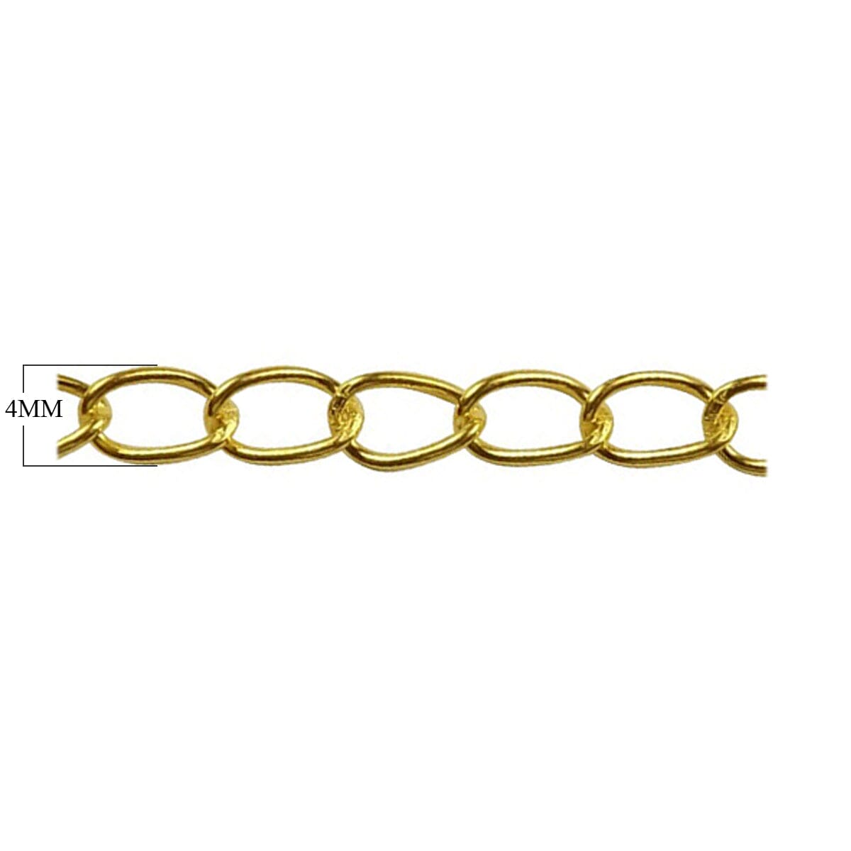 18K Gold Overlay Over Copper beading and extender chain with polished oval links crafted for wholesale jewelry manufacturing and professional assembly use