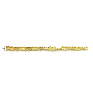 18K Gold Overlay Over Copper fine micro link chain featuring compact interlocking links designed for wholesale jewelry manufacturing and extender chain production