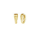 18K Gold Overlay Classic Pendant Bail For Jewelry Making Handcrafted In India