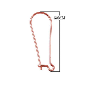 Rose Gold Overlay Leverback Loop Earwire Jewelry Finding Handcrafted In India For Professional Jewelry Production