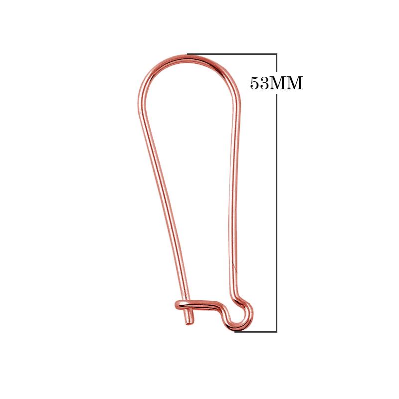 Rose Gold Overlay Leverback Loop Earwire Jewelry Finding Handcrafted In India For Professional Jewelry Production