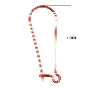 Rose Gold Overlay Leverback Loop Earwire Jewelry Finding Handcrafted In India For Professional Jewelry Production