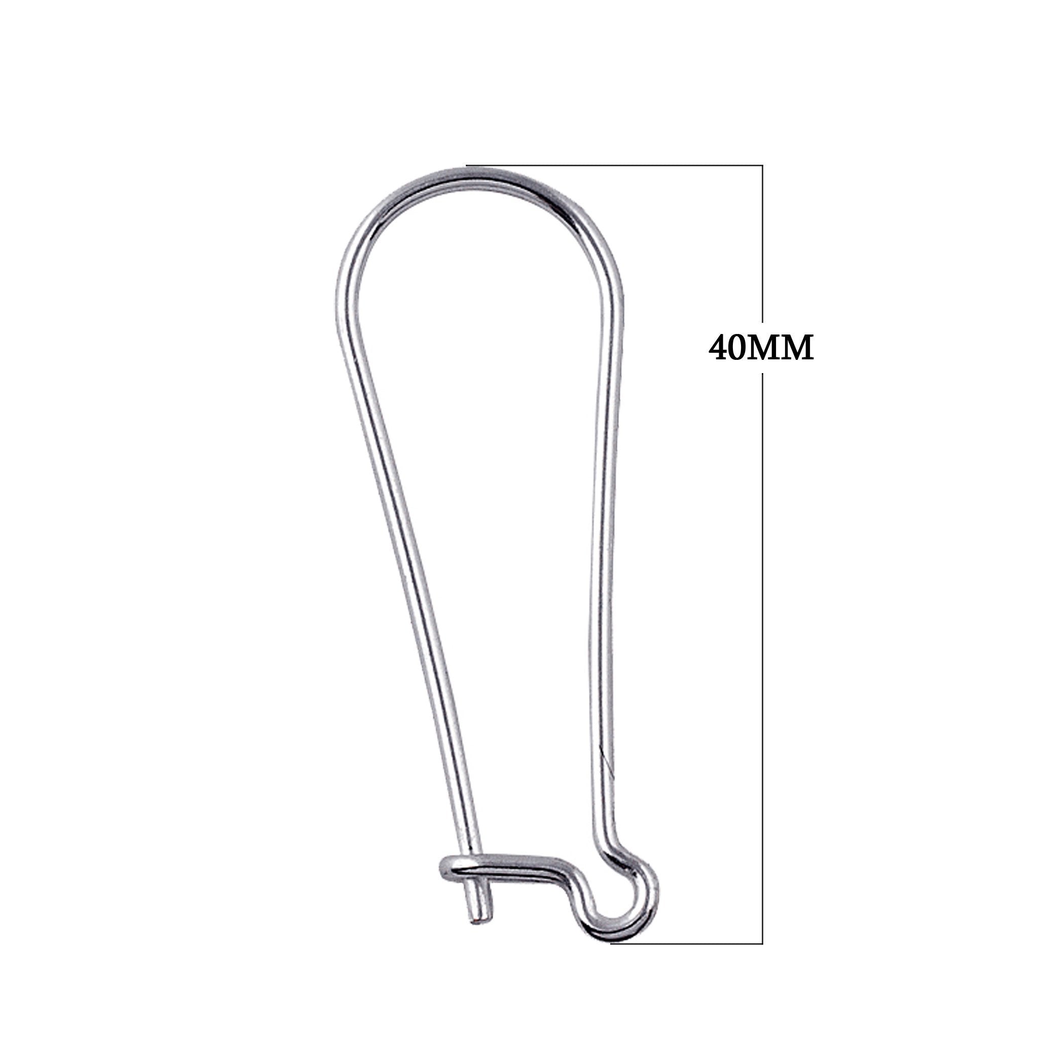 Silver Overlay Leverback Earwire for jewelry making with polished finish