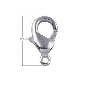 Silver Overlay Lobster Clasp for jewelry making with polished finish
