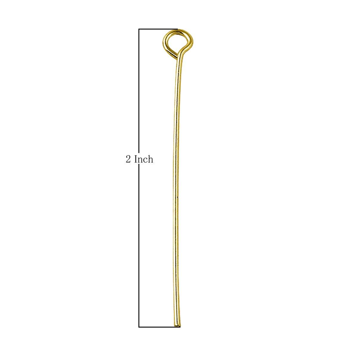18K gold overlay over copper eye pin with polished finish.